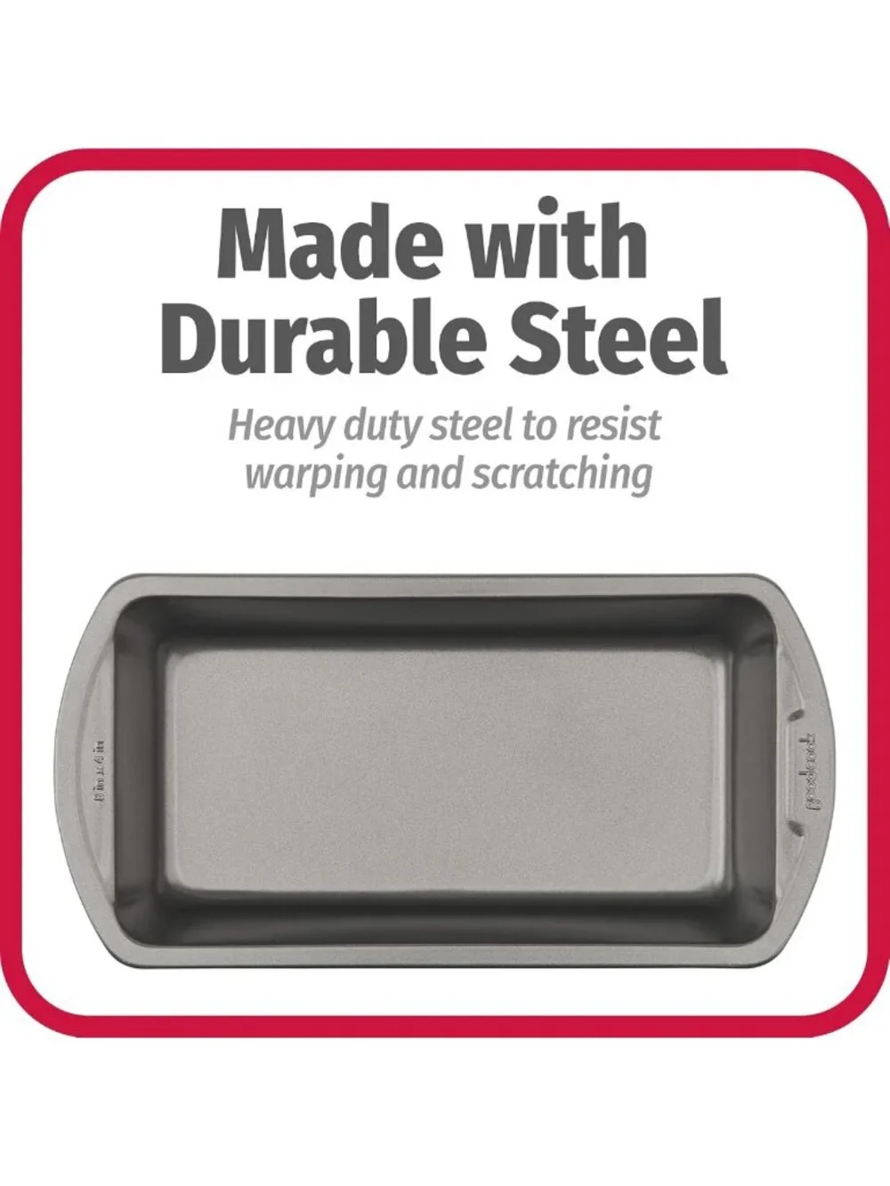 Heavy-Duty Nonstick Loaf Pans Set of 2 - 8x4 Inch Bakeware for Meatloaf, Breads